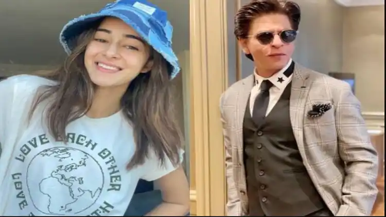 Actor Shah Rukh Khan and Ananya Pandey