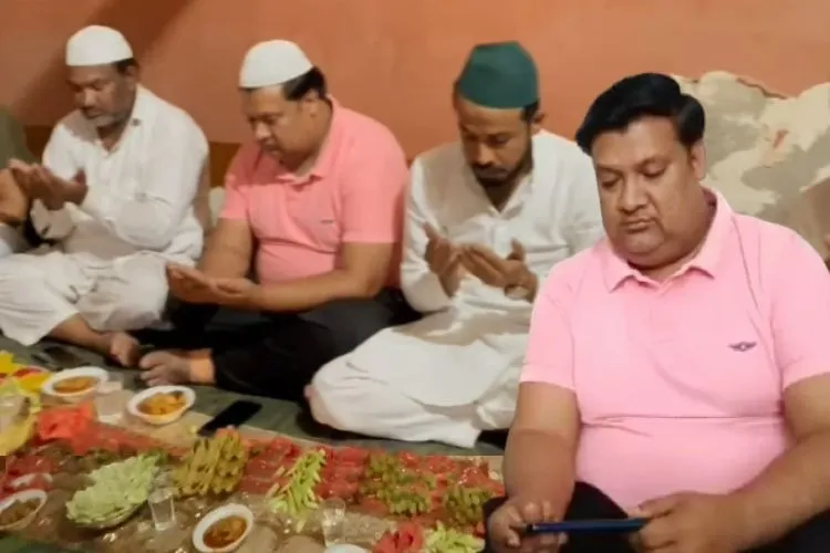 Madan Tanwar breaking his fast