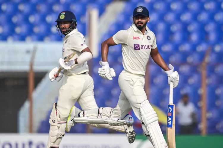 Iyer and Pujara were involved in a 149-run partnership