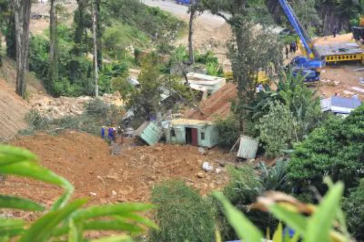 Impact of landslide in Malaysia