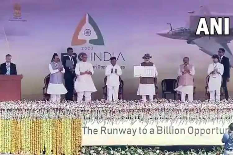 Pm Modi at the inauguration of Aero India 2023 in Bengaluru 