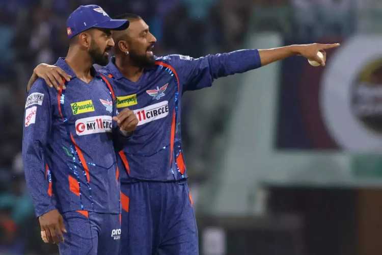 LSG skipper KL Rahul and Krunal Pandya