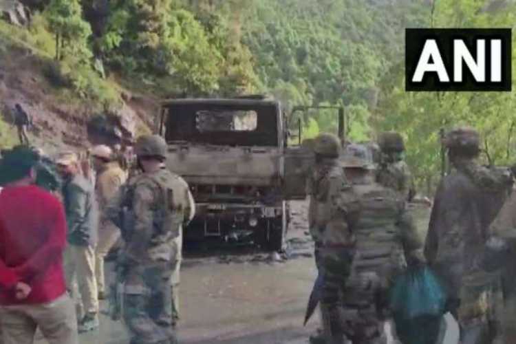 Terrorists attacked an army vehicle in Poonch on Thursday killing five soldeirs