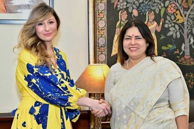 Ukraine Deputy foreign minister Emine Dzhaparova during her recent India visit