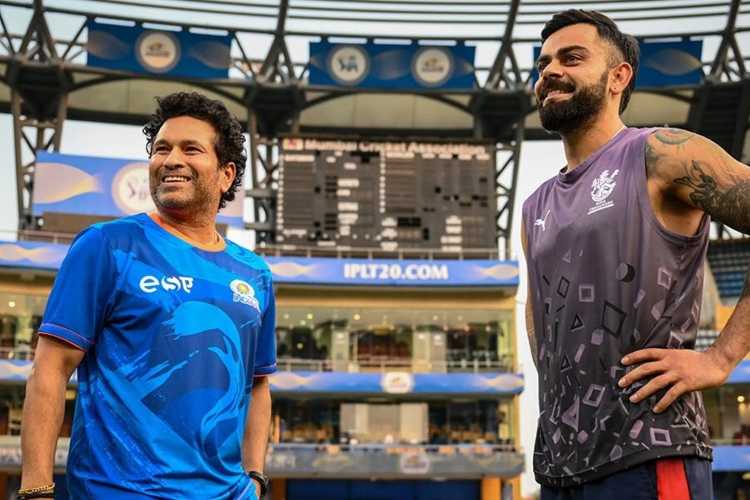 Sachin Tendulkar and Virat Kohli 