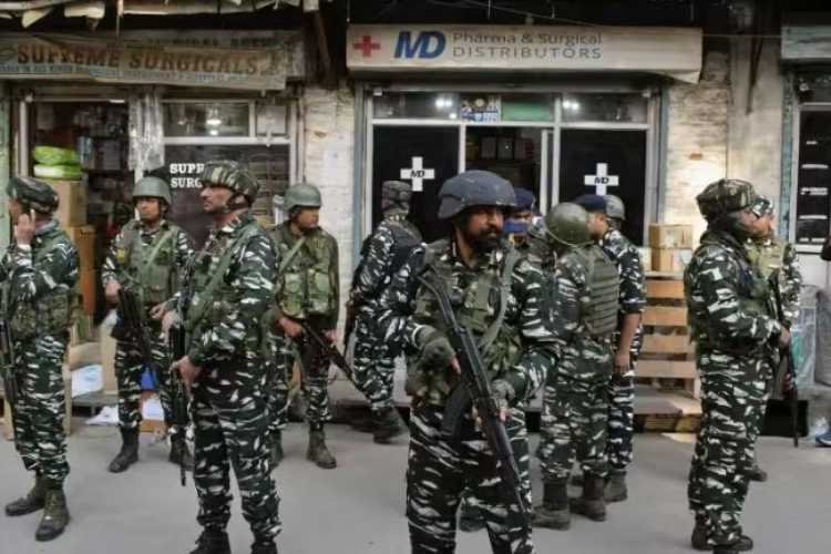 Army and Paramilitary forces in violence-hit Manipur