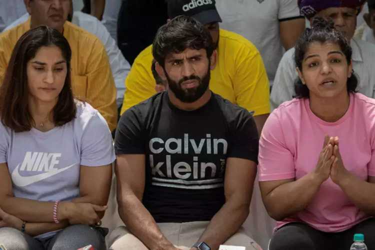 Vinesh Phogat, Bajrang Punia and Sakshee Malik are leading the protests against WFI Chief Brij Bhushan 