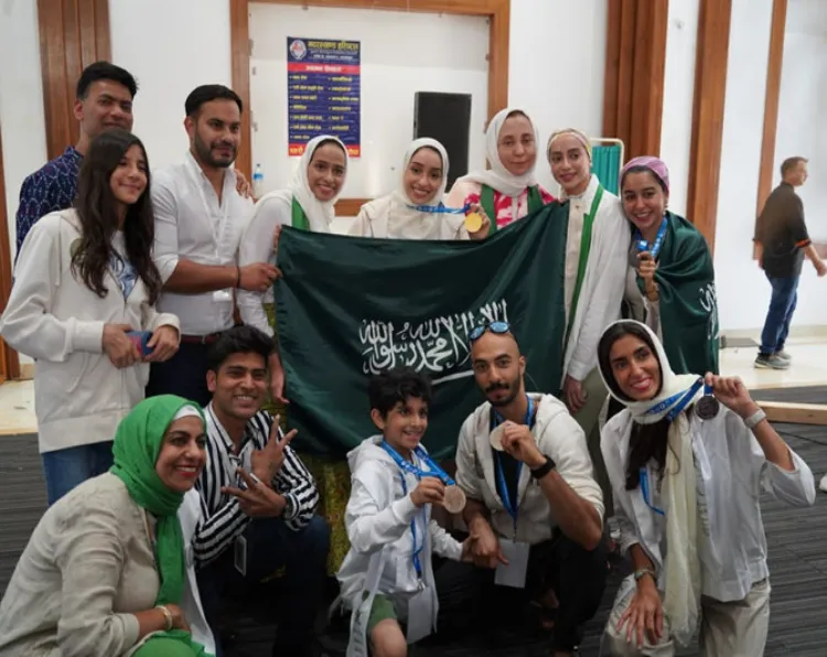 Saudi Tam that won Yoga championship in Kathmandu, Nepal 