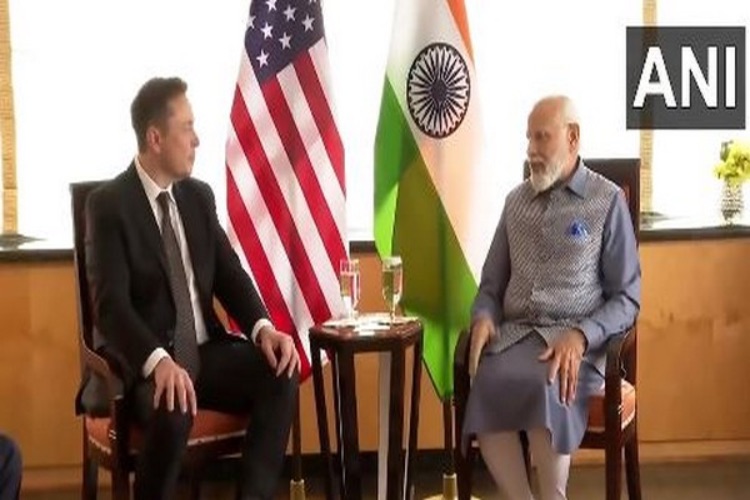 PM Modi with Elon Musk