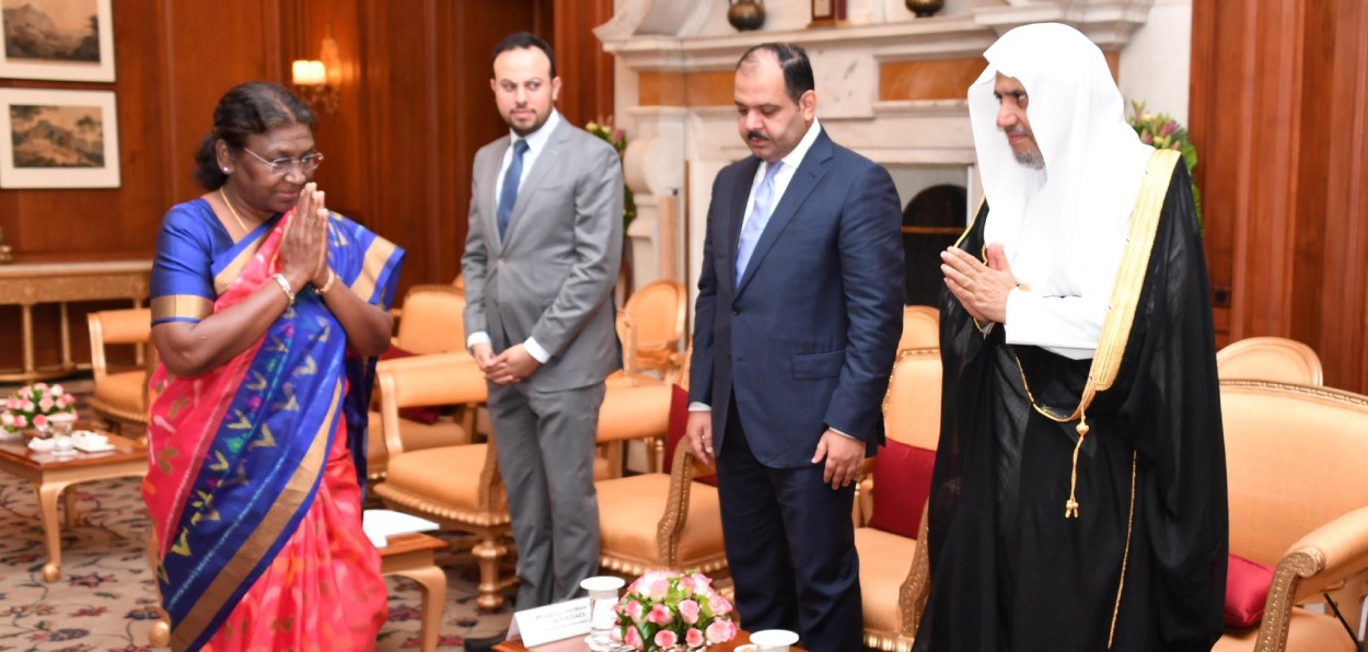 Dr. Mohammad bin Abdulkarim Al-Issa, Secretary General of the Muslim World League, called on President Droupadi Murmu at Rashtrapati Bhavan