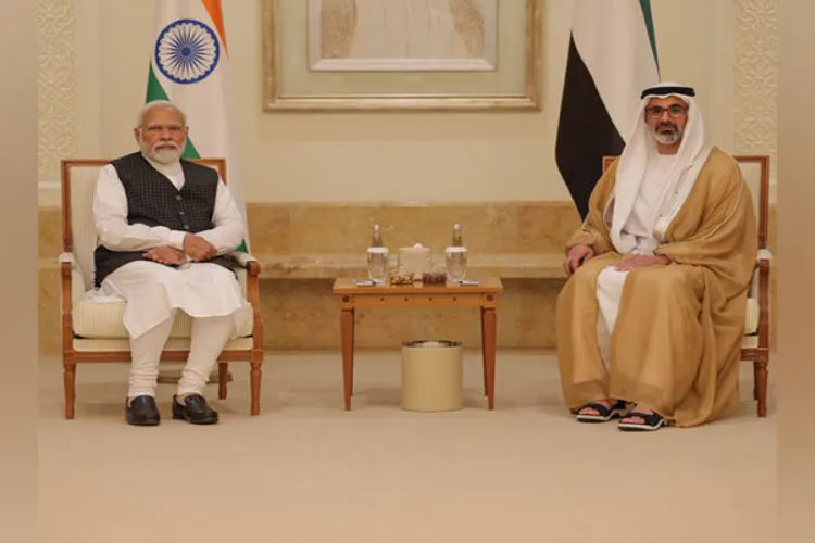 Prime Minister Narendra Modi met the Crown Prince of Abu Dhabi, Sheikh Khaled bin Mohammed bin Zayed Al Nahyan