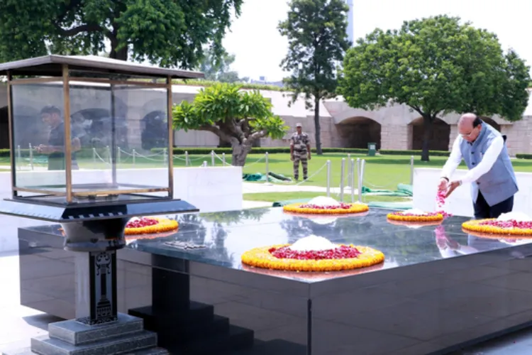 Rajghat samadhi of Mahatma Gandhi