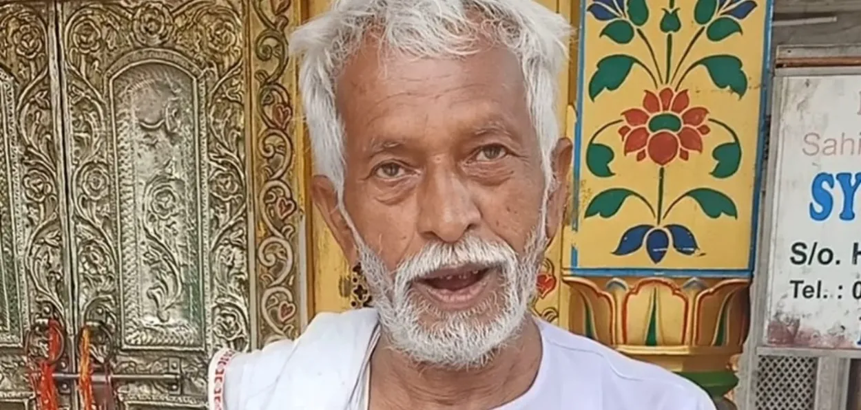 Shambhu Soni who has been singing devotional Music at the dargah of Syed Moinuddin Sufi at Ajmer for 30 years