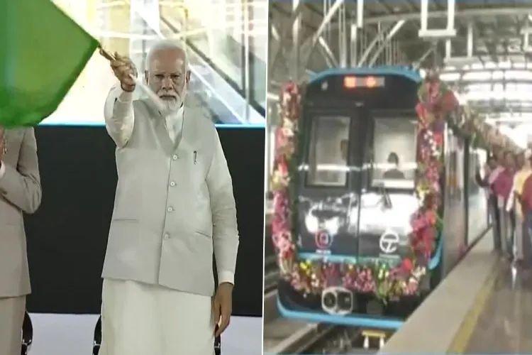 Prime Minister Narendra Modi flags off metro trains in Pune