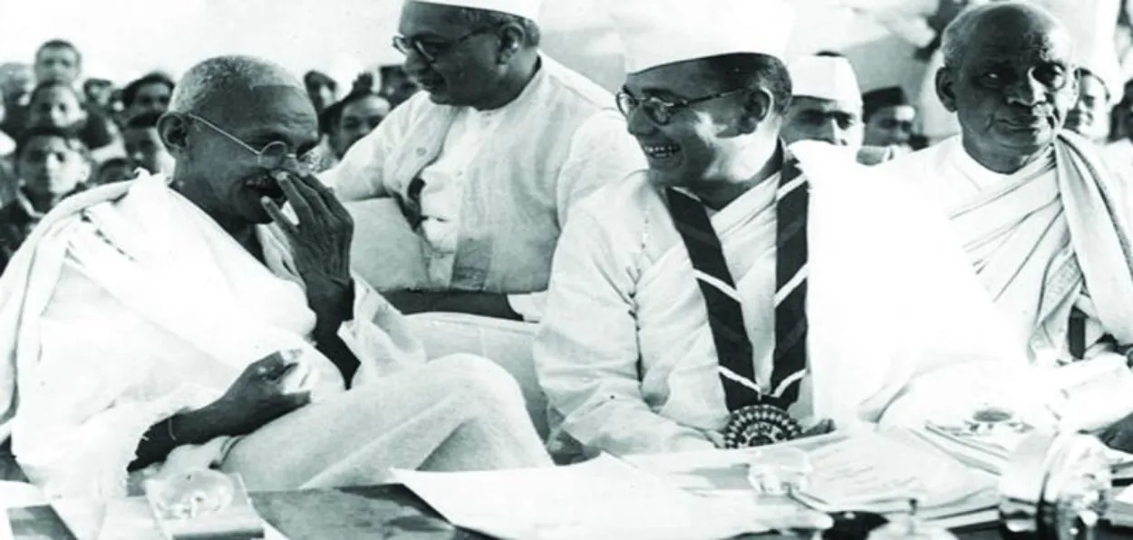 Mahatma Gandhi,  Subhash Chandra Bose and Sardar Patel