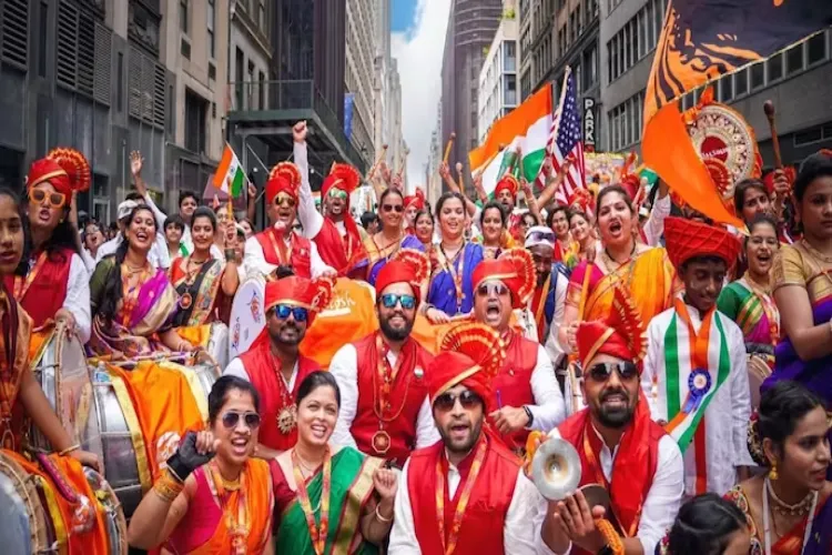 The world's largest ‘India Day Parade’ was celebrated in the  New York City