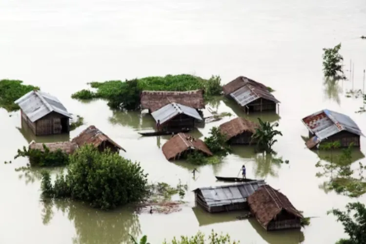 Submerged village in Assam 