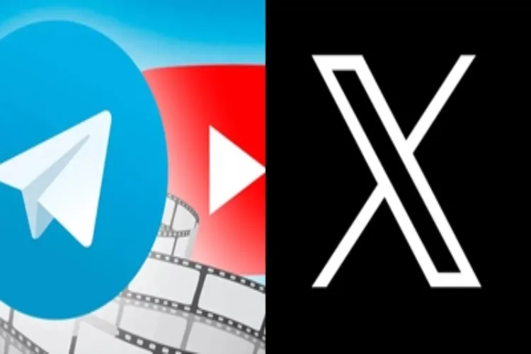 Telegram, YouTube and X