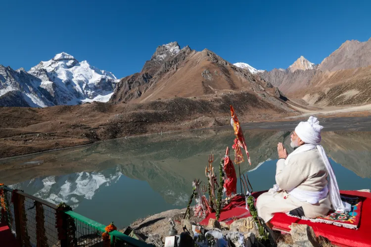 Prime Minister Narendra Modi offered prayers and performed a puja at Parvati Kund