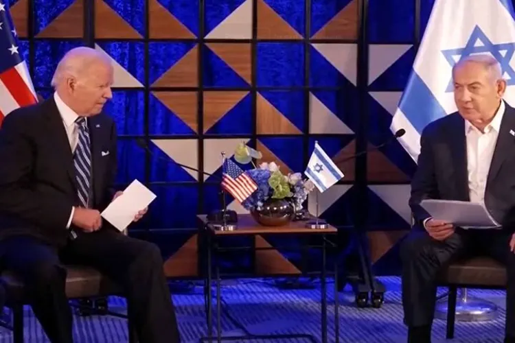 Biden Meets Israeli Prime Minister Netanyahu In Israel In Extraordinary ...