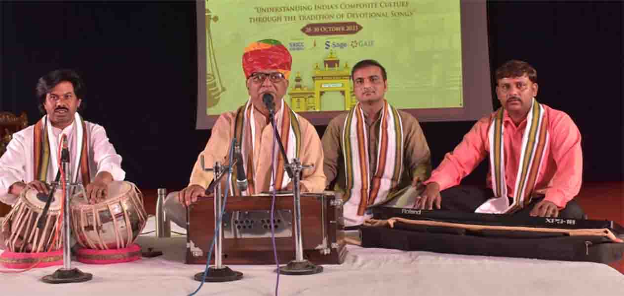 Shahid Hussain (Tabla player),  Munna Master (Padma awardee and Singer), Dr. Firoze (Department of Sanskrit, B.H.U.), and Vakil Khan (singer) from Rajasthan