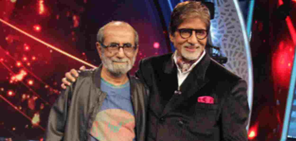 Abid Surti with Amitabh Bachchan at the sets of KBC