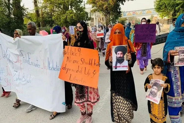 protests in Balochistan 