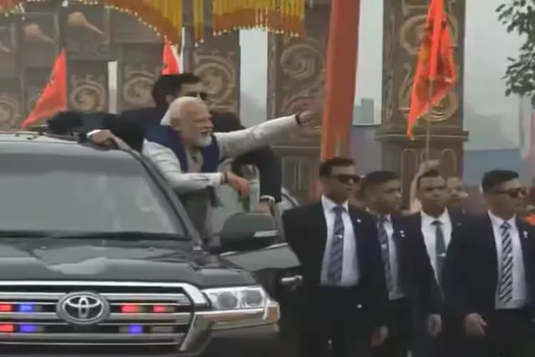 Prime Minister Narendra Modi in Ayodhya