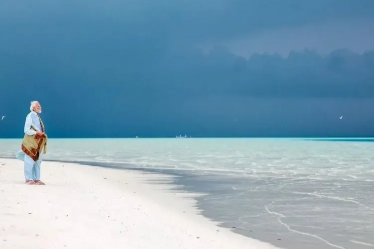 PM Narendra Modi visited the pristines beaches of Lakshadweep