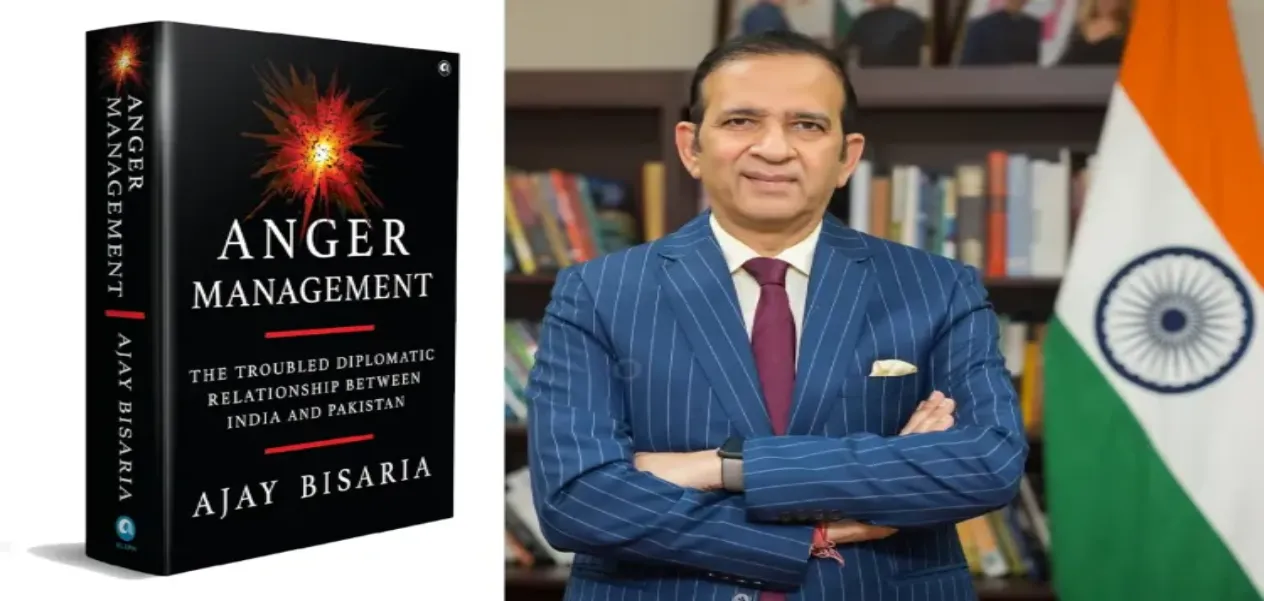  Former diplomat Ajay Bisaria with his new book