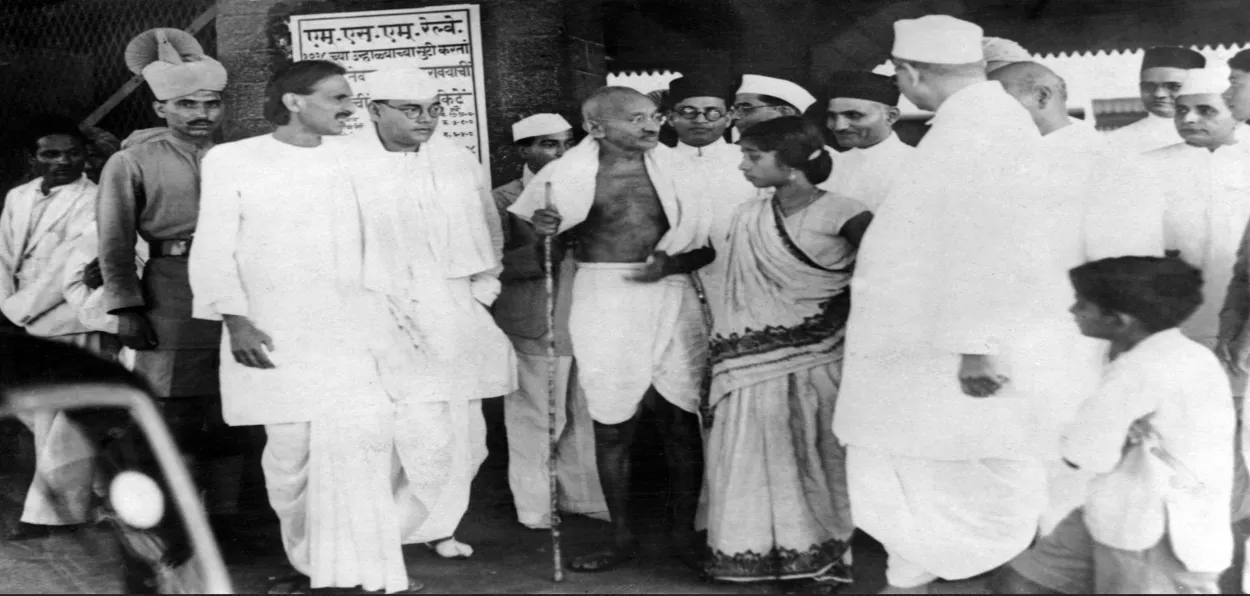 Gandhi and Bose regarded each other as patriots with a wrong approach