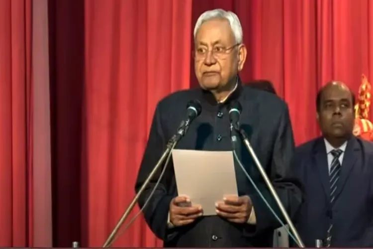  Nitish Kumar taking oath as Chief Minister of Bihar for the ninth time