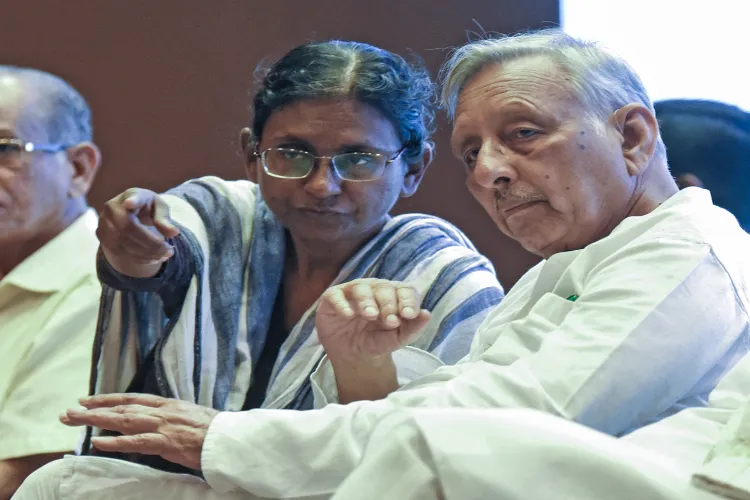 Congress leader Mani Shankar Aiyar at the party meeting