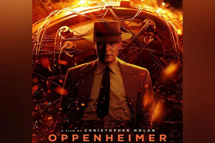 A poster of the film ''Oppenheimer'