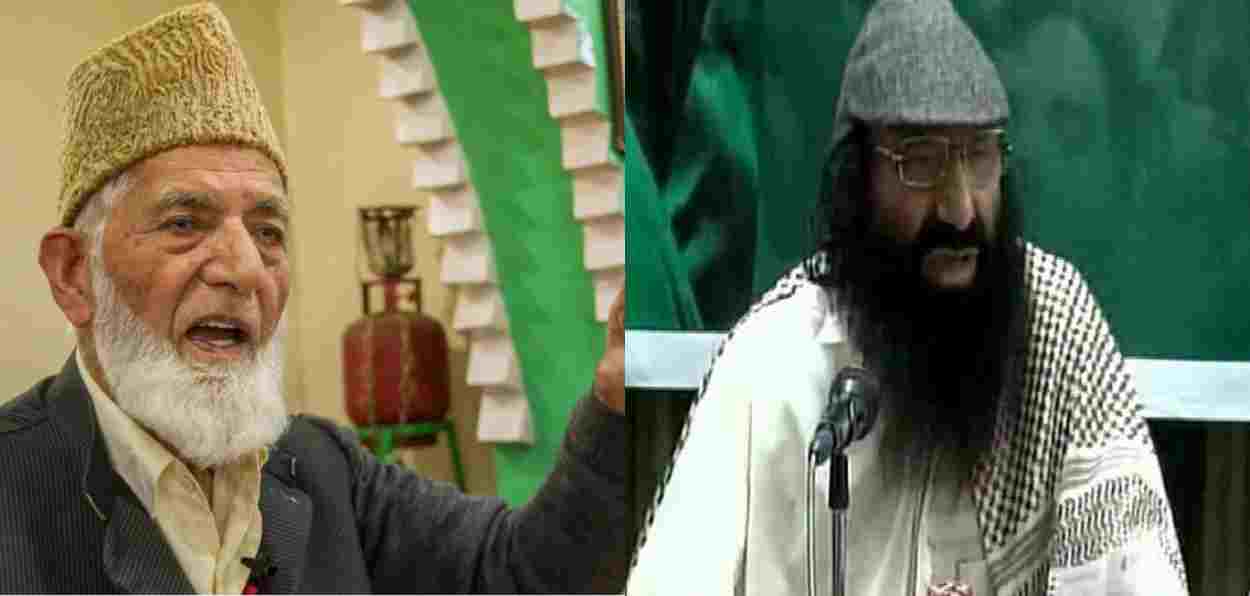 Jamaat-e-Islami leaders - Syed Ali Shah Geelani and Syed Salahuddin