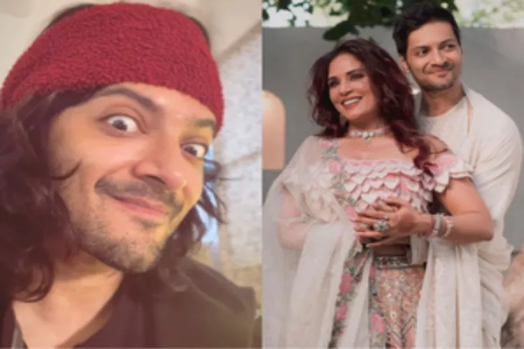 Actor Ali Fazal with his wife Richa Chadha