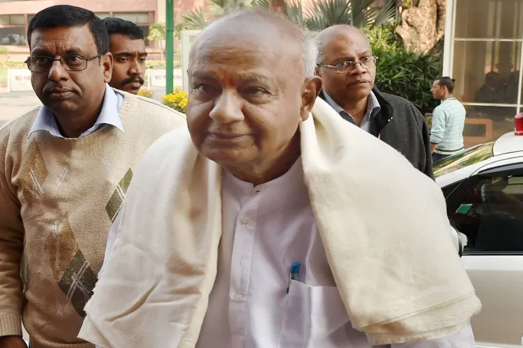 JDS patron and former Prime Minister HD Deve Gowda