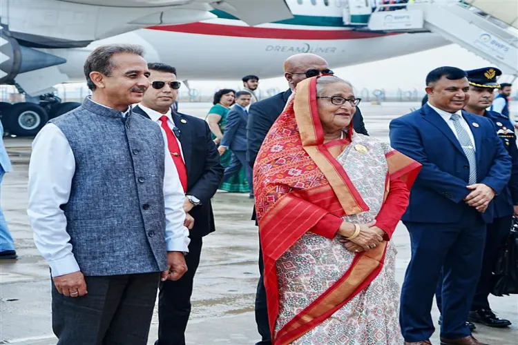 Bangladesh PM Sheikh Hasina Arrives On Two-day Visit To India