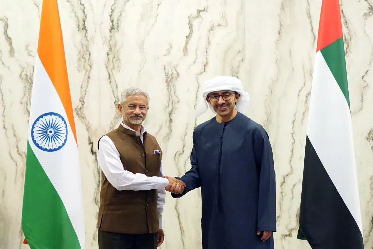 S. Jaishankar and Sheikh Abdullah bin Zayed Al Nahyan