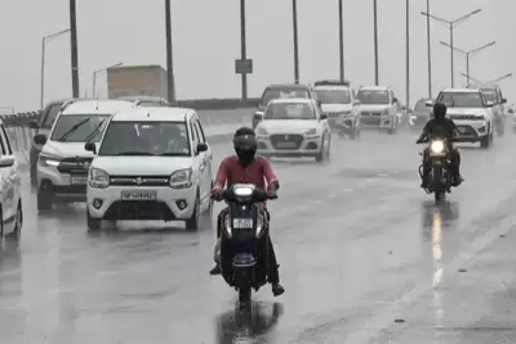 Parts of Delhi received heavy rainfall