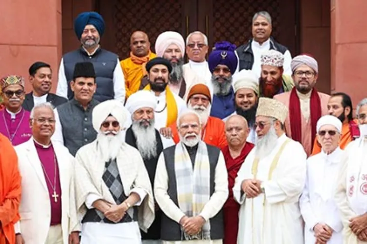 Leaders of India Minorities Foundation with Prime Minister Narendra Modi
