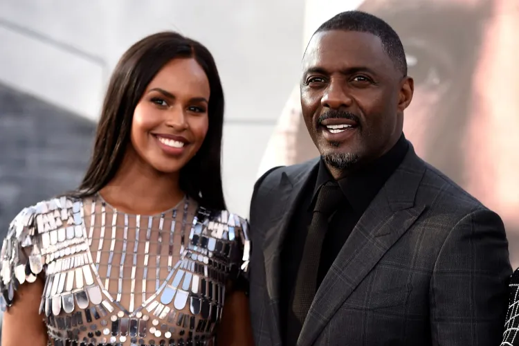 Actor Idris Elba with wife Sabrina Elba
