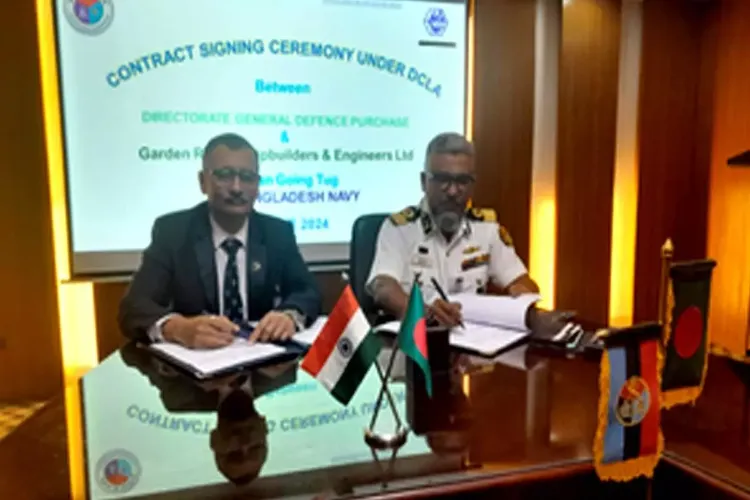 GRSE signed an agreement with Bangladesh for advanced Ocean-Going Tug