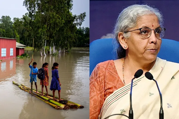 Finance Minister Nirmala Sitharraman delivering her budget speech in Parliament