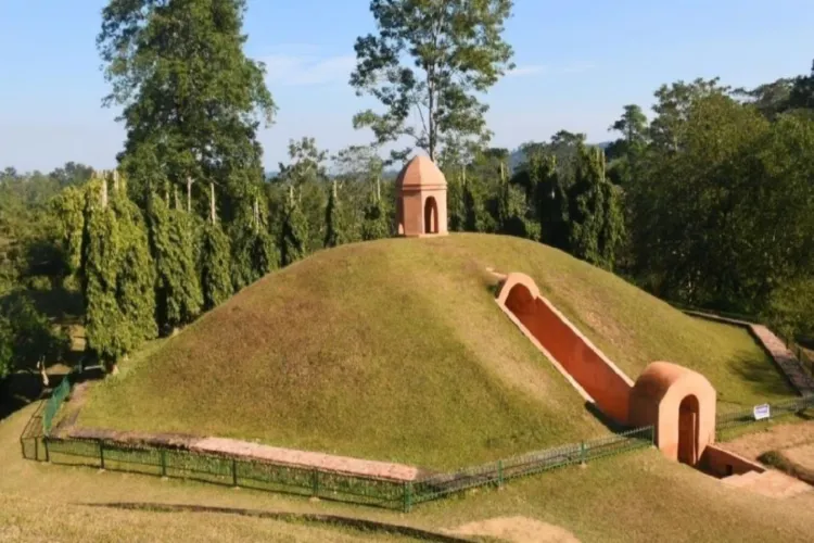 The mound burial system of the Ahom dynasty received a UNESCO Heritage Tag  (Image Northeast Live)