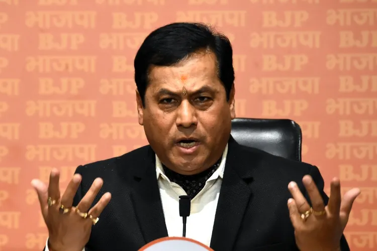 Minister for Ports, Shipping and Waterways, Sarbananda Sonowal.