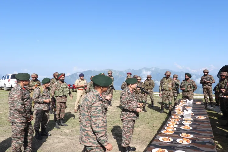 Indian Army Chief General Upendra Dwivedi visiting the troops at LOC recently
