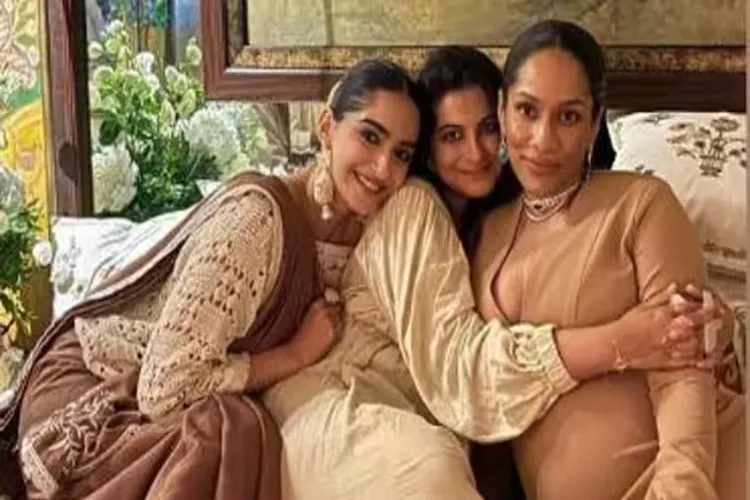 Masaba Gupta with Sonam Kapoor and Rheas on her baby Shower (Instagram)