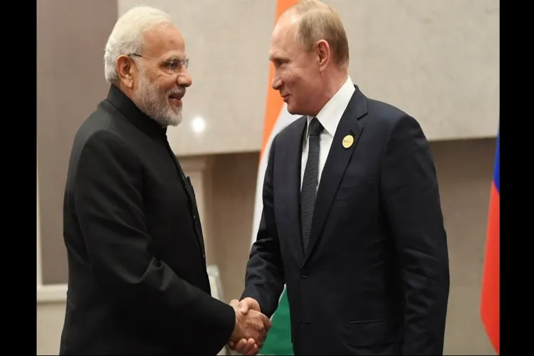 Prime Minister Narendra Modi and Russian President Vladimir Putin 