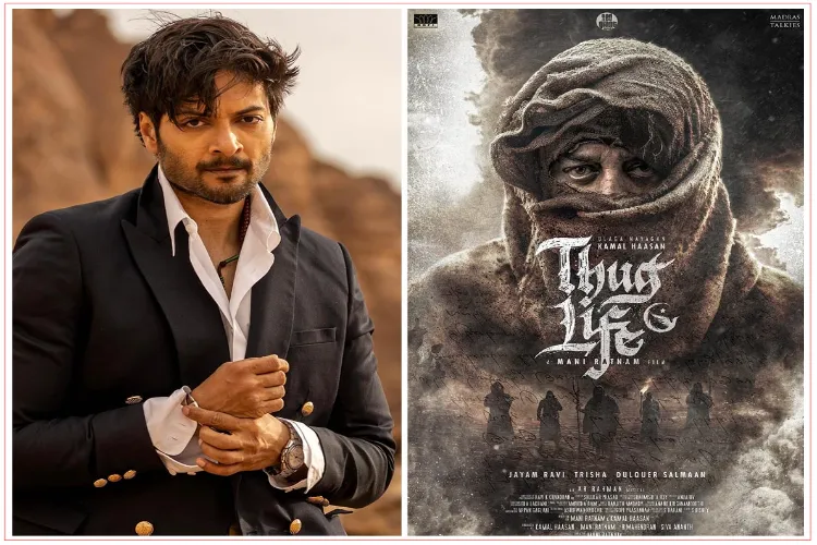 Actor Ali Fazal (left) and poster of film 'Thug Life' (Right)